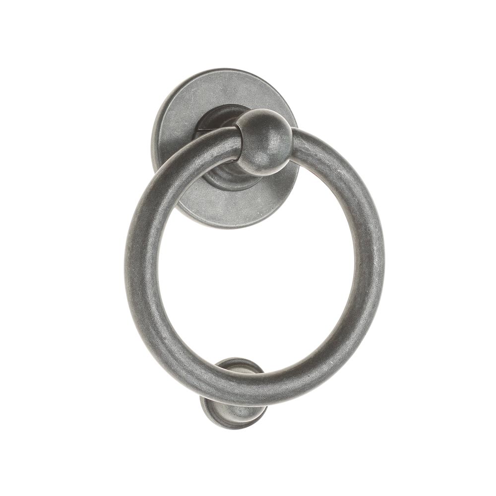 Devoran Bull Ring Door Knocker - Pewter